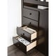preview thumbnail 5 of 3, Twin over Twin Bunk Bed with Built-in Storage Unit in Espresso