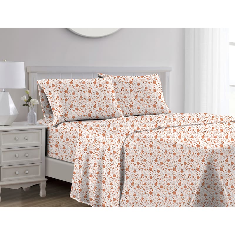 Lucy 1000TC Cotton Sheet Set Spice Full On Sale Bed Bath & Beyond