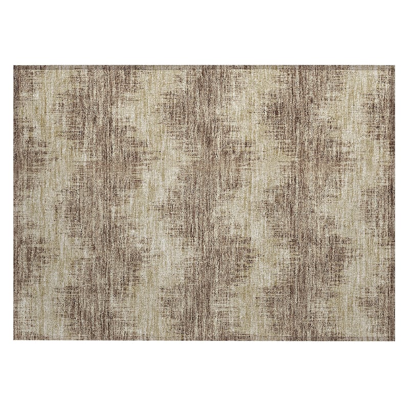 Machine Washable Indoor/ Outdoor Chantille Modern Chevron Rug
