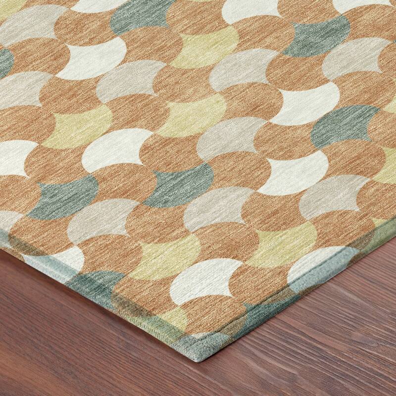 Machine Washable Indoor/ Outdoor Modern Osage Chantille Rug