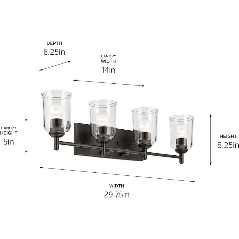 Kichler Shailene 29.5" Wide 4 Light Bathroom Vanity Light