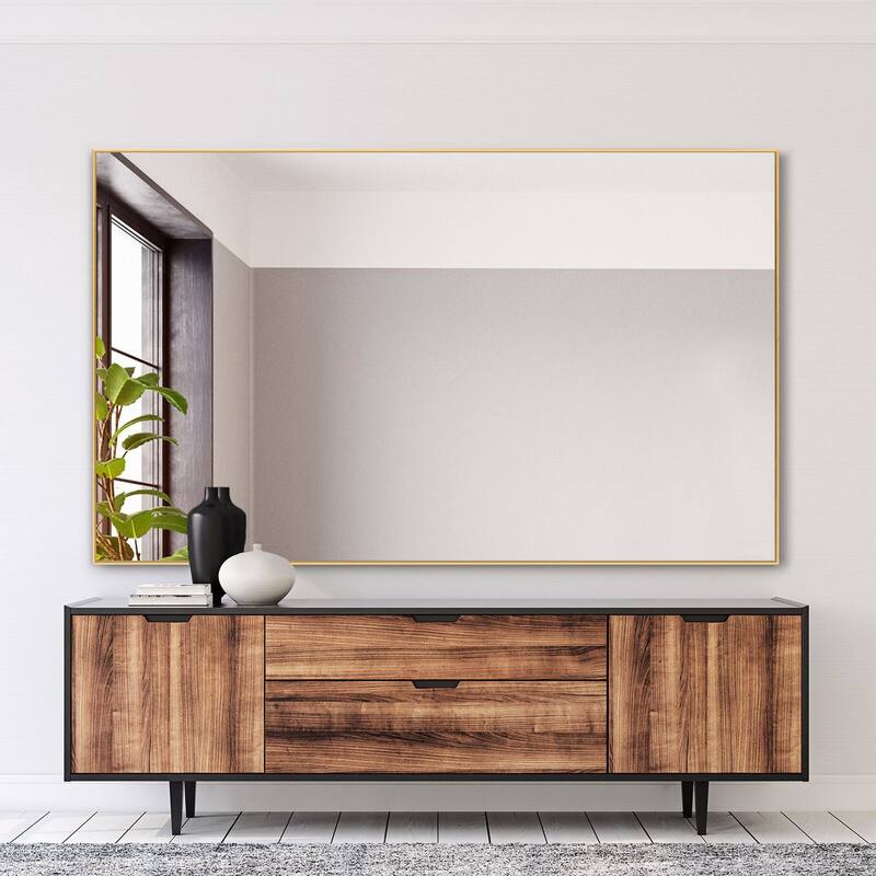 Metal Famed Full Length Bathroom Wall Mirror