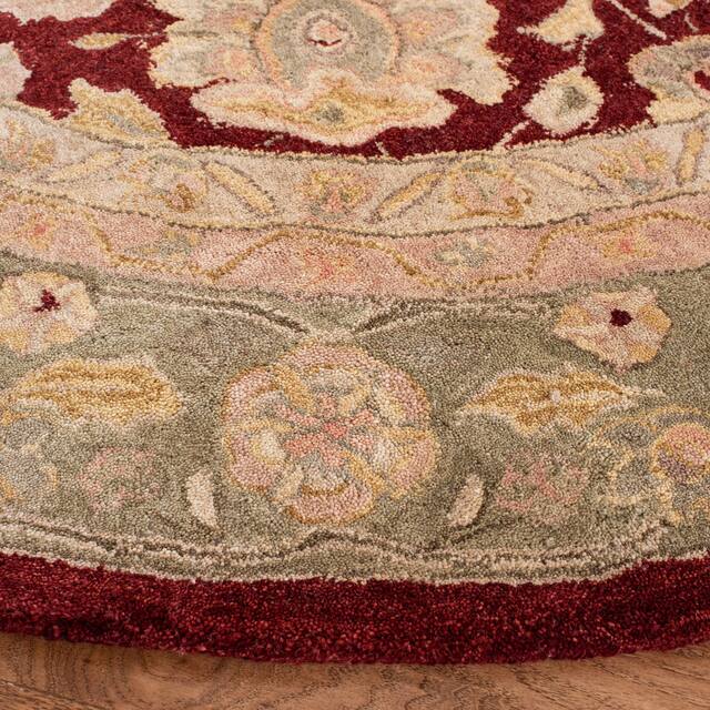 SAFAVIEH Anatolia Angeline Traditional Oriental Hand-spun Wool Rug