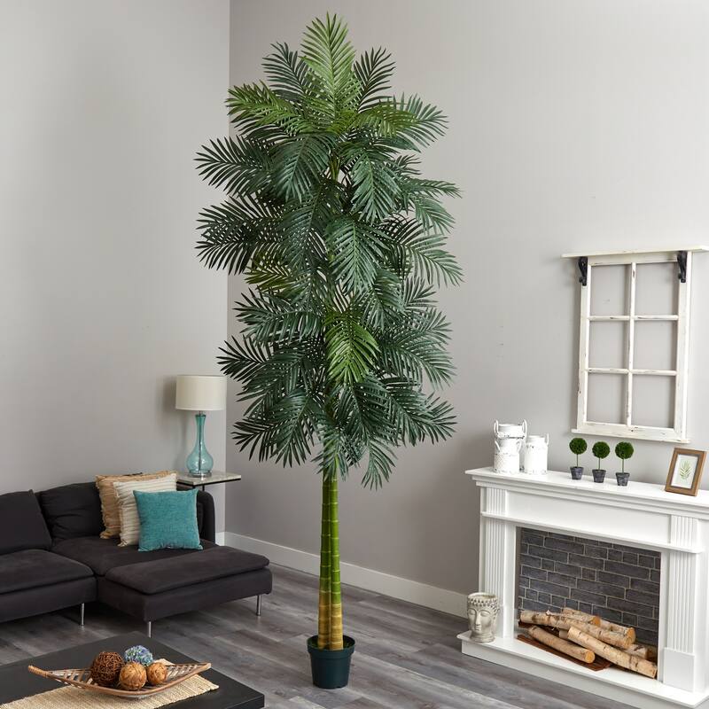 10ft Artificial Palm Tree Indoor Outdoor Tree Home Decor - Green