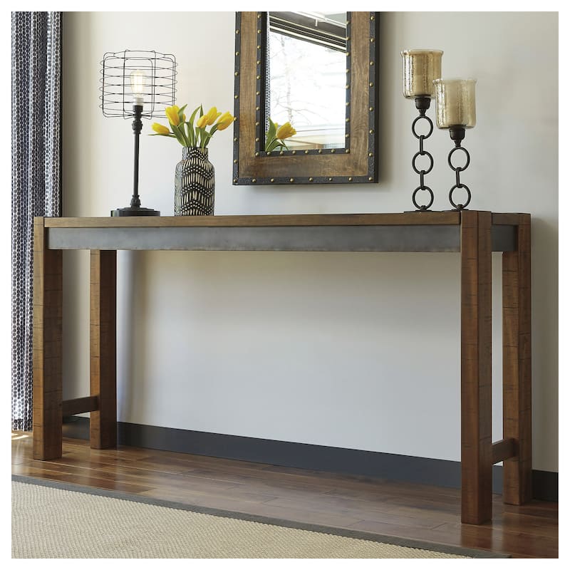 Signature Design by Ashley Gunnar Brown Long Counter Table - Brown