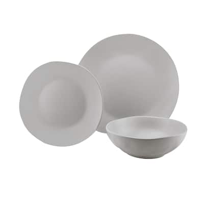 Aspero White 12 Piece Dinnerware Set, Service For 4