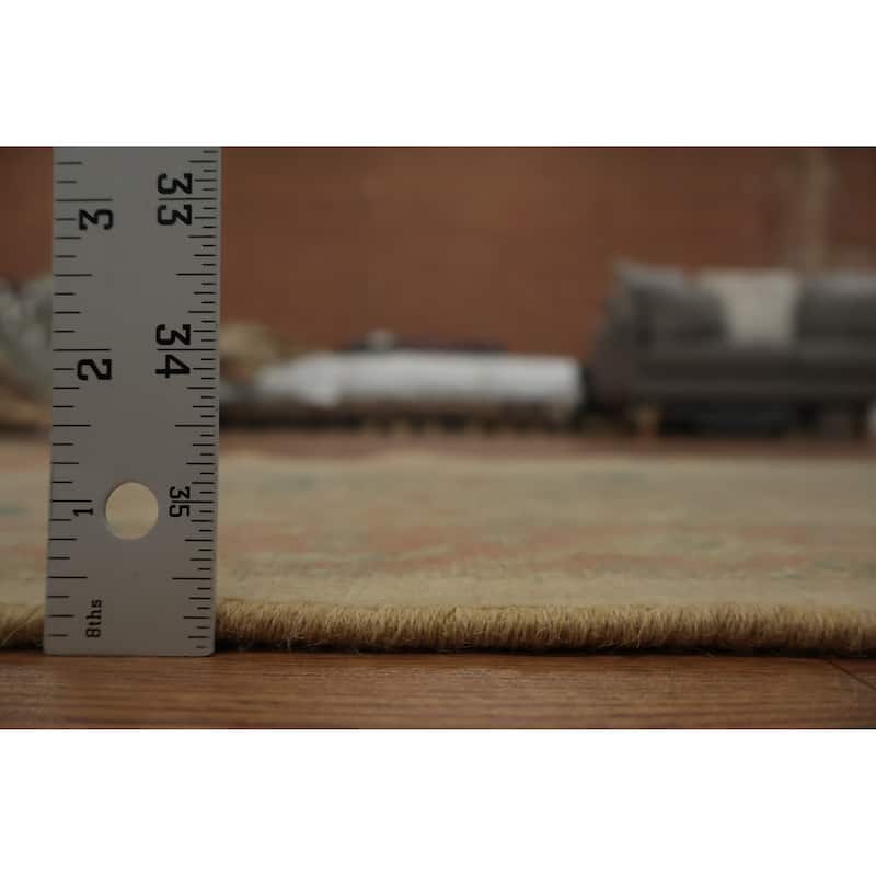 Hand Knotted Oriental 100% Wool Carpet Traditional All-Over Brown Ziegler Area Rug - 3' 7'' X 2' 0''