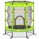preview thumbnail 6 of 13, 55 Inch Outdoor Indoor Kids Trampoline with Safety Enclosure Net Green