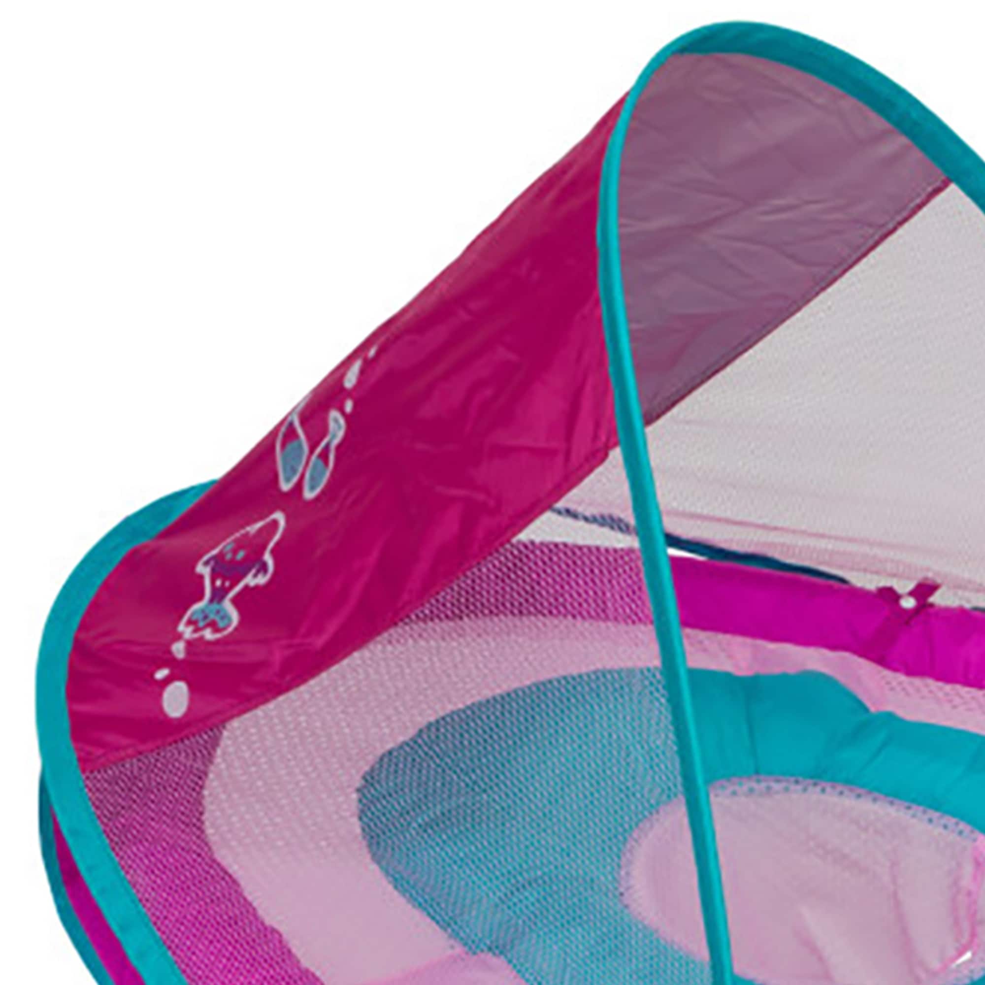 Swimways sun shade spring float in hibiscus top