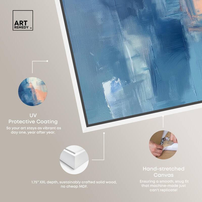 Whispering Blue II Canvas by Art Remedy