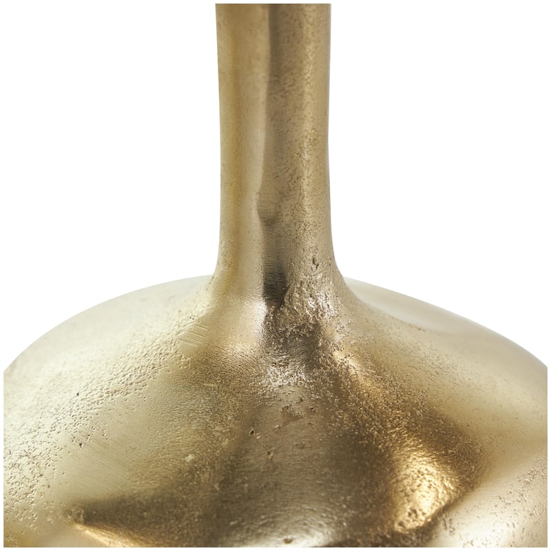 Aluminum Metal Decorative Vase with Varying Shapes - Set of 3 Gold, Silver, Black - CosmoLiving by Cosmopolitan
