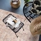 preview thumbnail 8 of 24, Terracotta Floral Washable Rug – Allover Pattern, Flat Pile, Ideal for Entryway, Living Room, and Bedroom