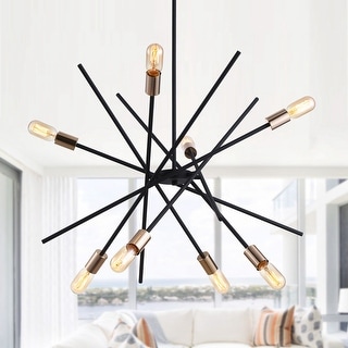 8/18/20 Industrial Sputnik Ceiling Light Vintage Satellite Iron Lamp Chandelier 
