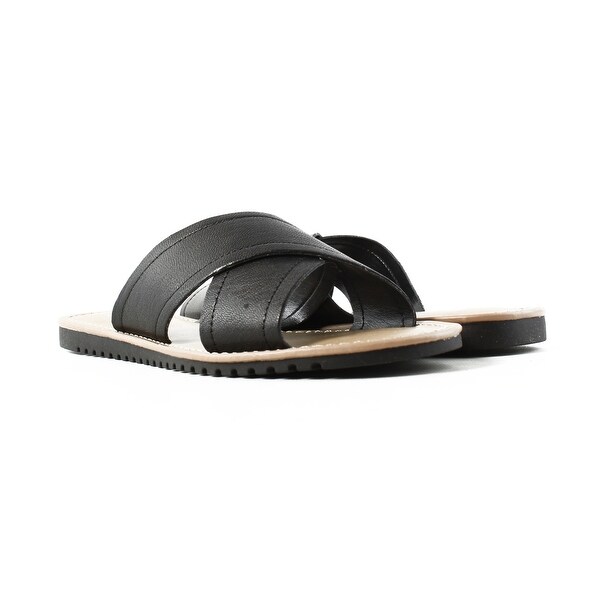 franco sarto black slides
