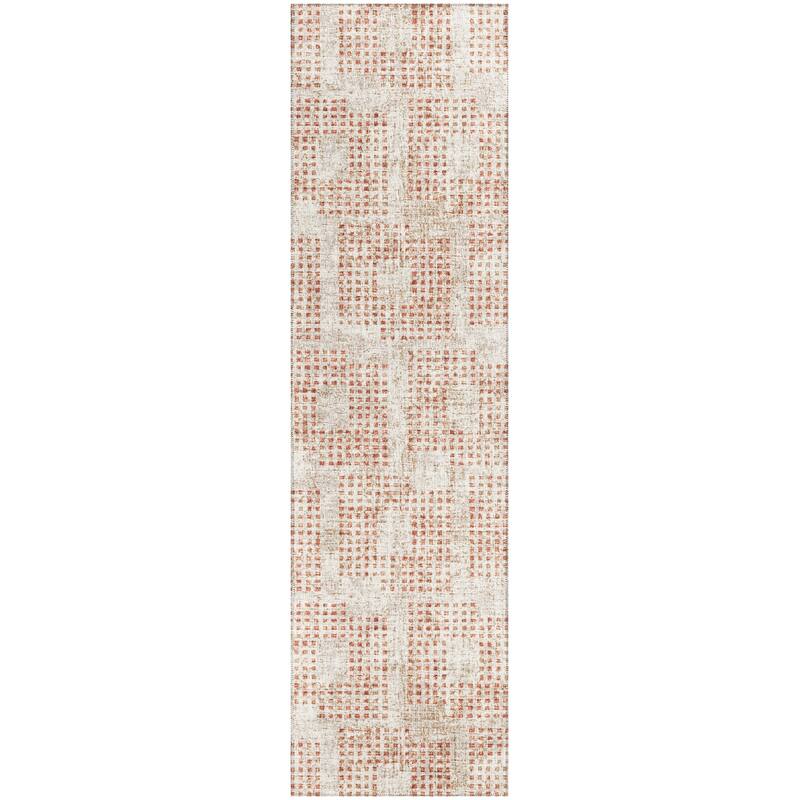 Indoor/ Outdoor Eleanor Modern Houndstooth Washable Rug