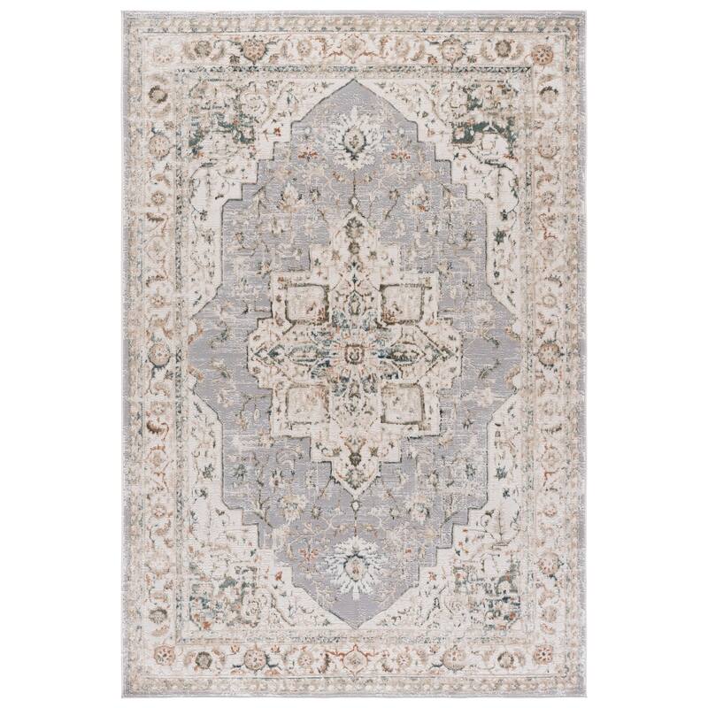 SAFAVIEH Maven Miyuki Traditional Rug - Ivory/Grey Blue - 4' x 6'