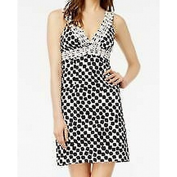 trina turk black and white dress