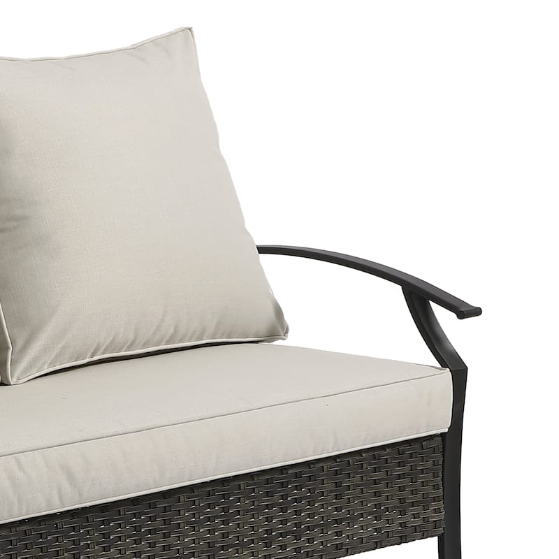Outdoor Patio 50" W Loveseat/ 73" W Sofa with Cushions