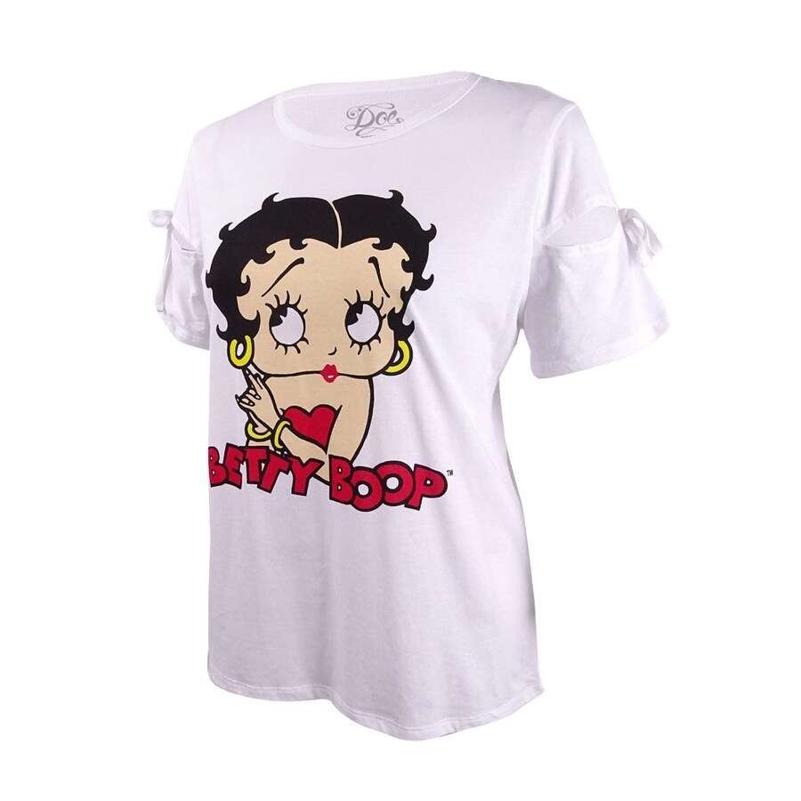 Shop Mad Engine Women S Trendy Plus Size Betty Boop Split Sleeve T