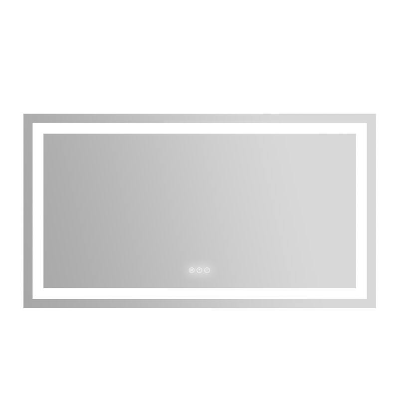 QuivaraView LED lights Frameless Wall Mounted Bathroom Vanity Mirror