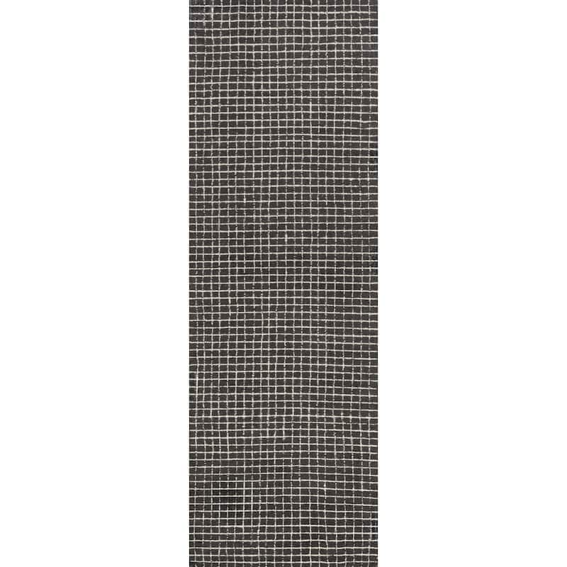 Nuloom Melrose Checked Wool Area Rug