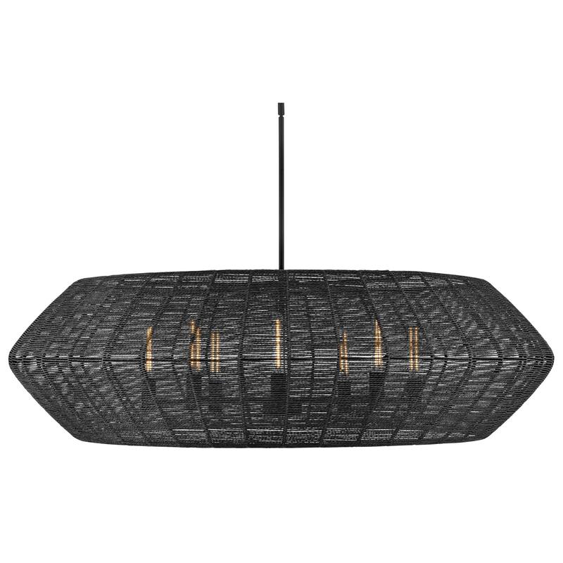 Hinkley Lighting 40386 Luca 8 Light 60" Wide Lisa McDennon Drum - Black