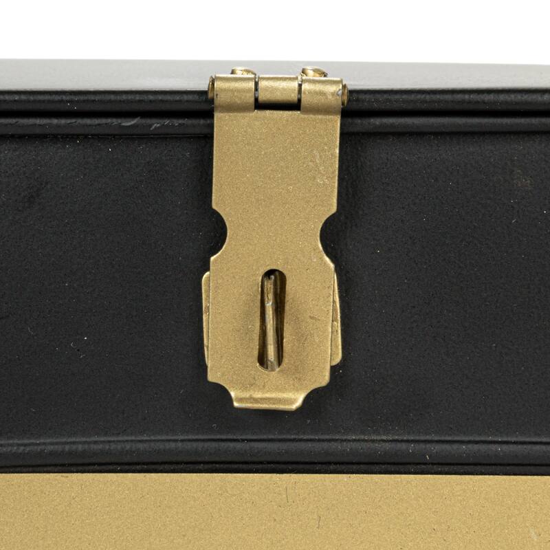 Decorative Metal Boxes with Lid, Set of 3