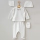 preview thumbnail 4 of 2, Baby Boy Hospital Exit First Outfit Set - 10 Pieces - White and Brown