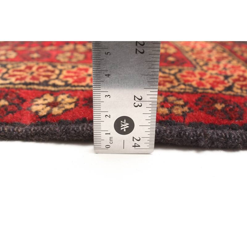 ECARPETGALLERY Hand-knotted Teimani Red Wool Rug - 2'8 x 4'11