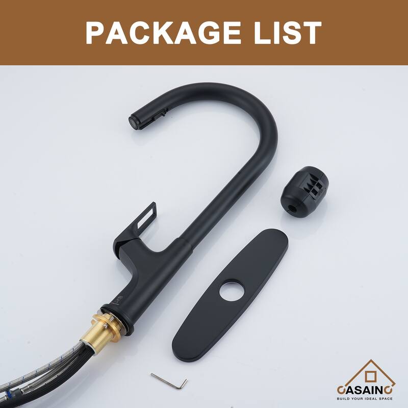 Single Handle Pull-Down Sprayer Kitchen Faucet