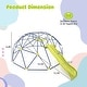 preview thumbnail 5 of 10, Geometric Dome Climber with Extended Wavy Slide and 2 Rest Platforms Perfect for Both Girls or Boys - 159.6"L x 123.6"W x 52.8"H