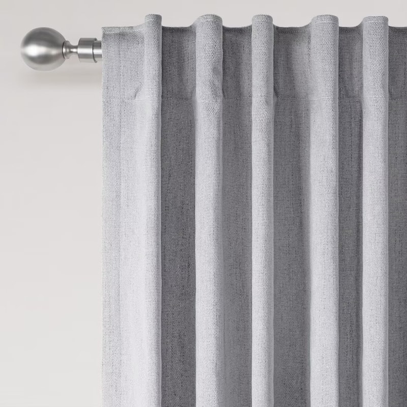 Chenille Blackout Back Tab Curtain Pair(2 panels)