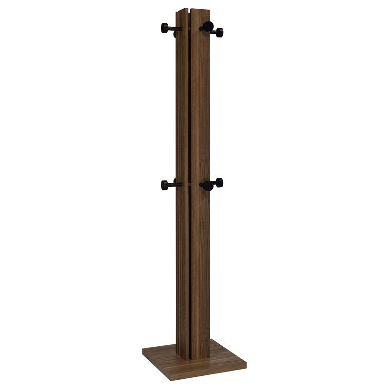 Rawlins Walnut Engineered Wood Coat Rack