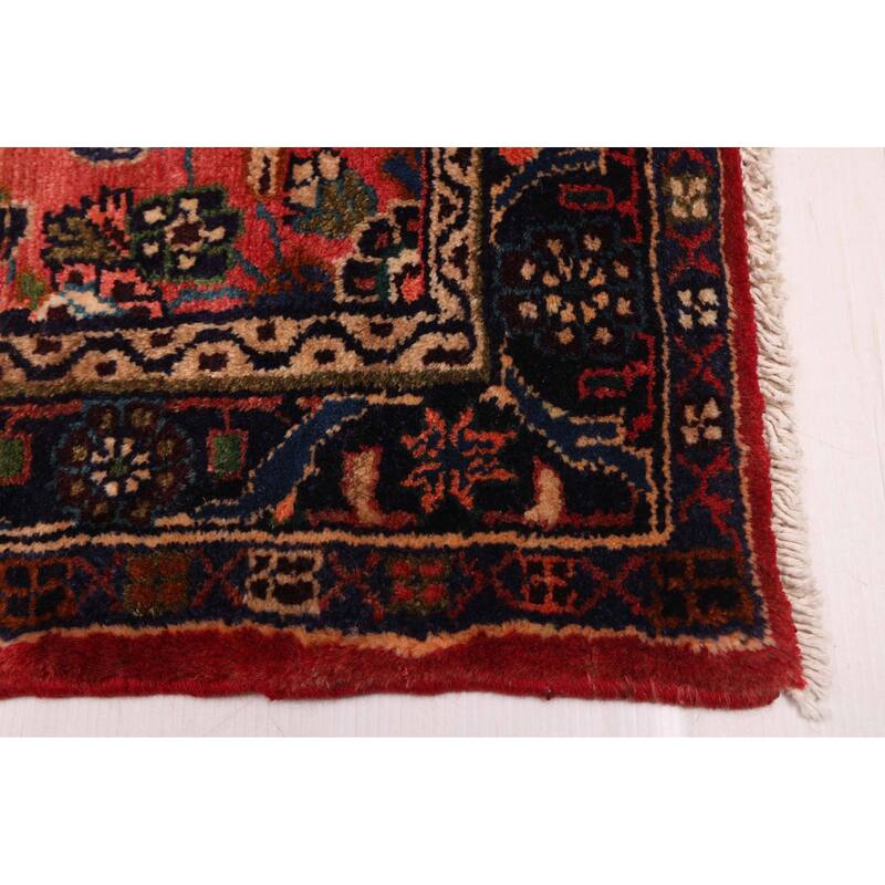 ECARPETGALLERY Hand-knotted Andelz Red Wool Rug - 2'10 x 11'3