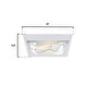 preview thumbnail 8 of 9, Westinghouse Lighting Peterson 12 Inch, Two Light Outdoor Flush Mount Ceiling Fixture