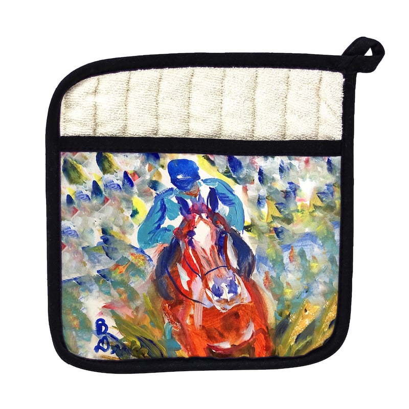 Horse Finishing Pot Holder - 9x9