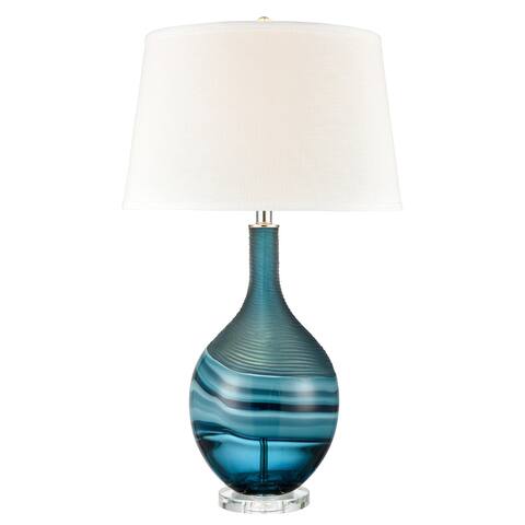 Laconia Bay 32'' High 1-Light Table Lamp - Blue