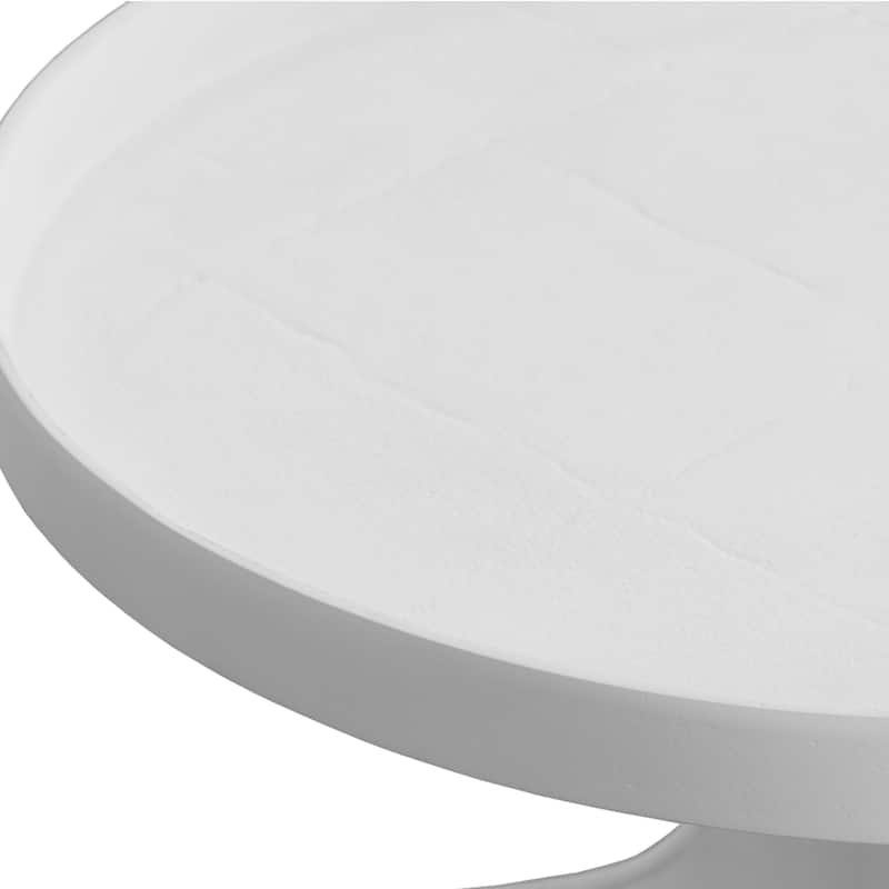 Uttermost Kenna White Accent Table - 16"W x 25"H x 16"D