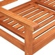 preview thumbnail 5 of 9, vidaXL 3-Seater Patio Bench with Cushion 59.1" Solid Eucalyptus Wood - 59.1" x 23.6" x 35"