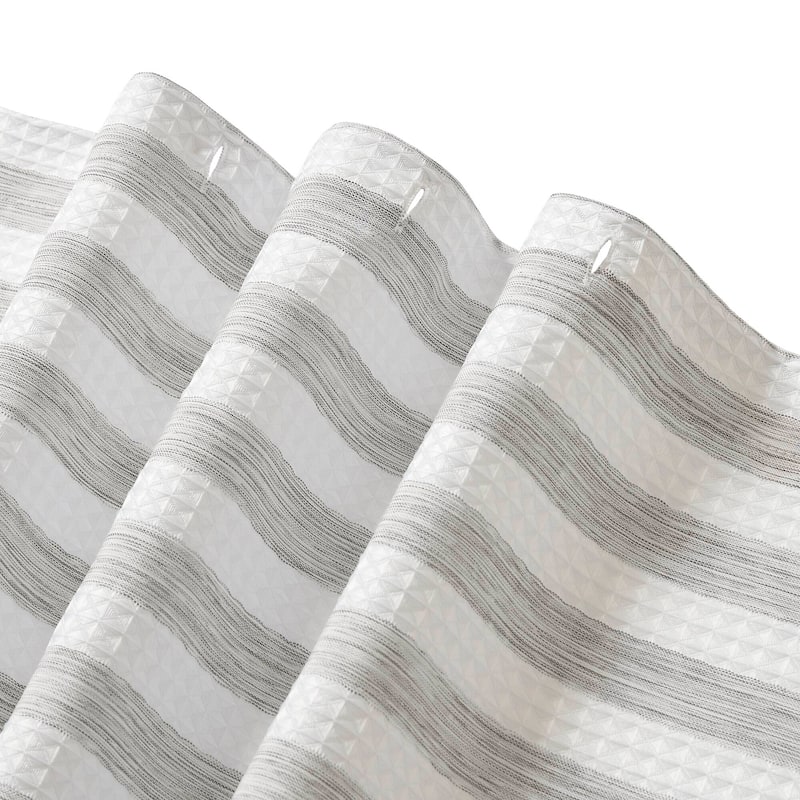 Madison Park Ariana Ombre Waffle Shower Curtain