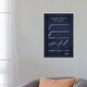 preview thumbnail 5 of 6, iCanvas "Hockey Stick Navy Blue Patent Blueprint" by Aged Pixel Canvas Print 26x18x0.75
