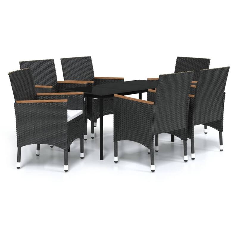 vidaXL Patio Dining Set Outdoor Dining Set Table and Chair Set for Garden