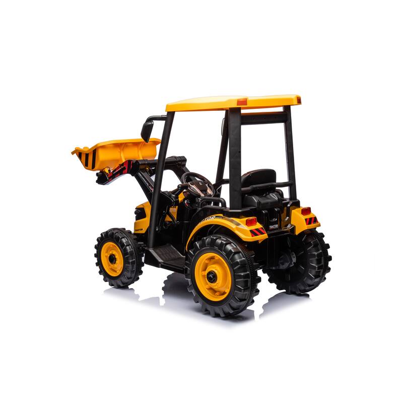24V Electric Ride-On Excavator for Toddlers with Front Loader, Perfect Outdoor Play Vehicle