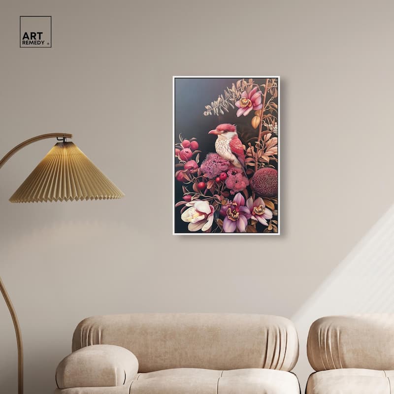Bird and Bloom Canvas by Art Remedy