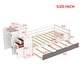 preview thumbnail 16 of 14, Multi-Functional Wood Platform Bed with Bookshelf, Movable Wardrobe,Built-in Trundle,Twin Size