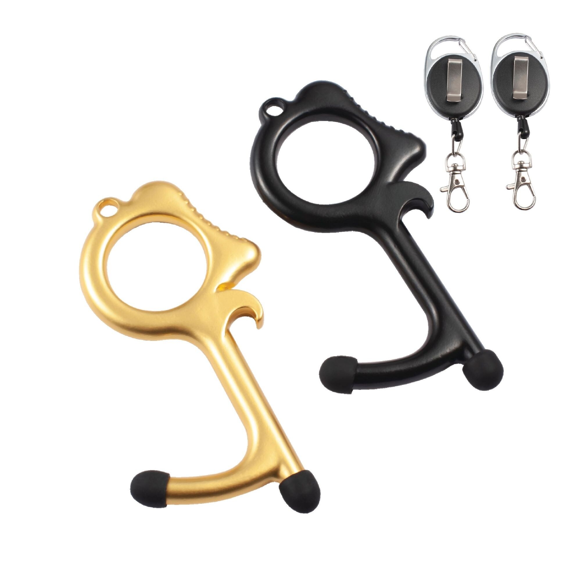 3 pack Touchless Door Opener Contactless "Finger" Metal Key Ring Tools NEW! 3 pack Touchless Door Opener Contactless "Finger" Metal Key Ring Tools NEW!