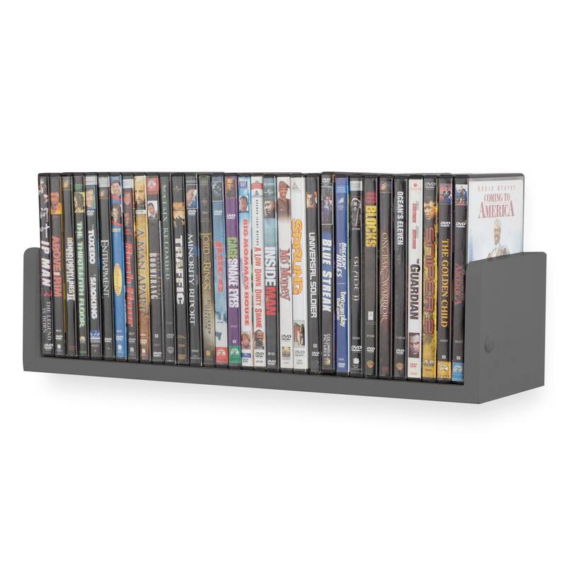 Rustic State Bookshelf Media Storage DVD Holder - Pack of 2