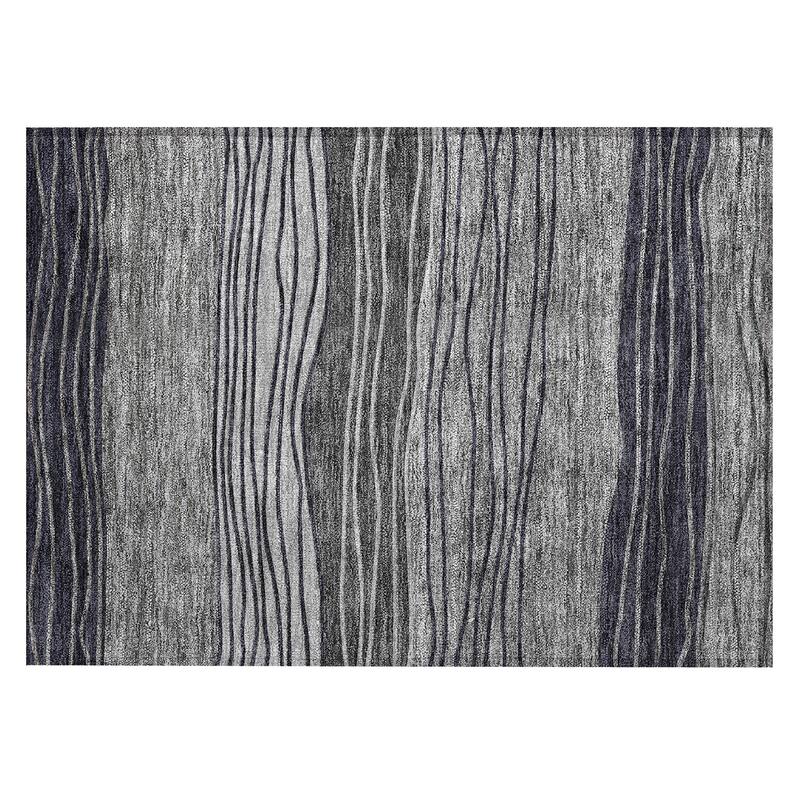 Machine Washable Indoor/ Outdoor Chantille Modern Stripes Rug