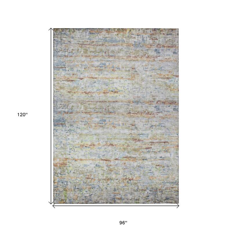 HomeRoots Striped Transitional Rectangle Outdoor Rug