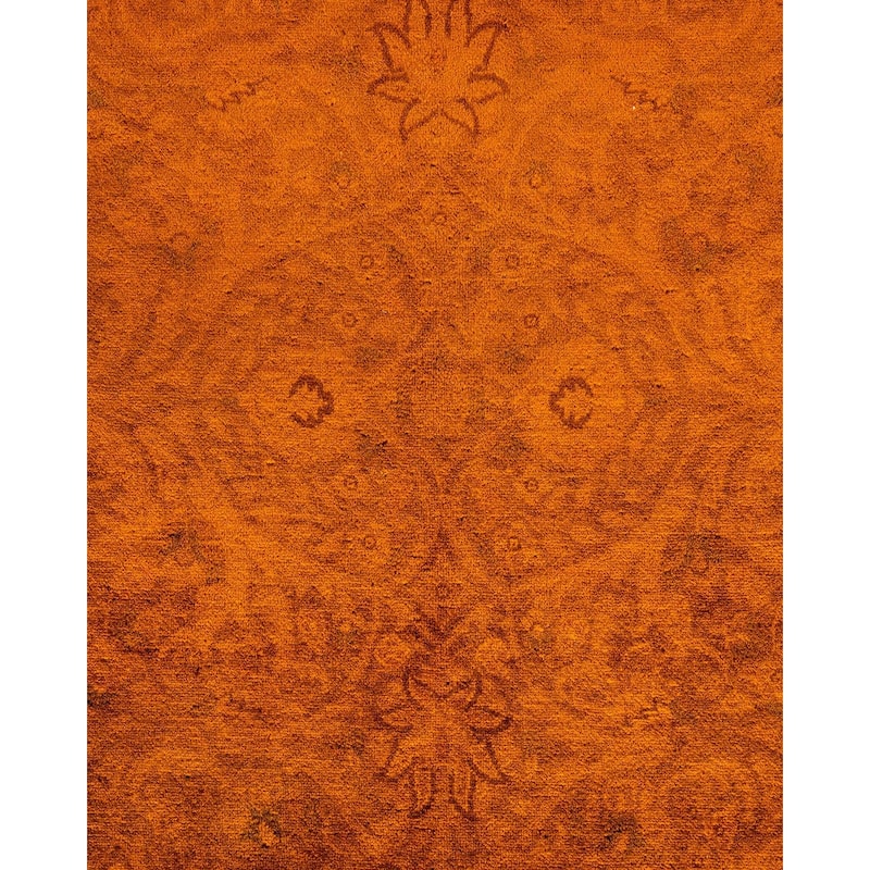 Fine Vibrance, One-of-a-Kind Hand-Knotted Area Rug - Gold, 9' 3" x 12' 3" - 9' 3" x 12' 3"
